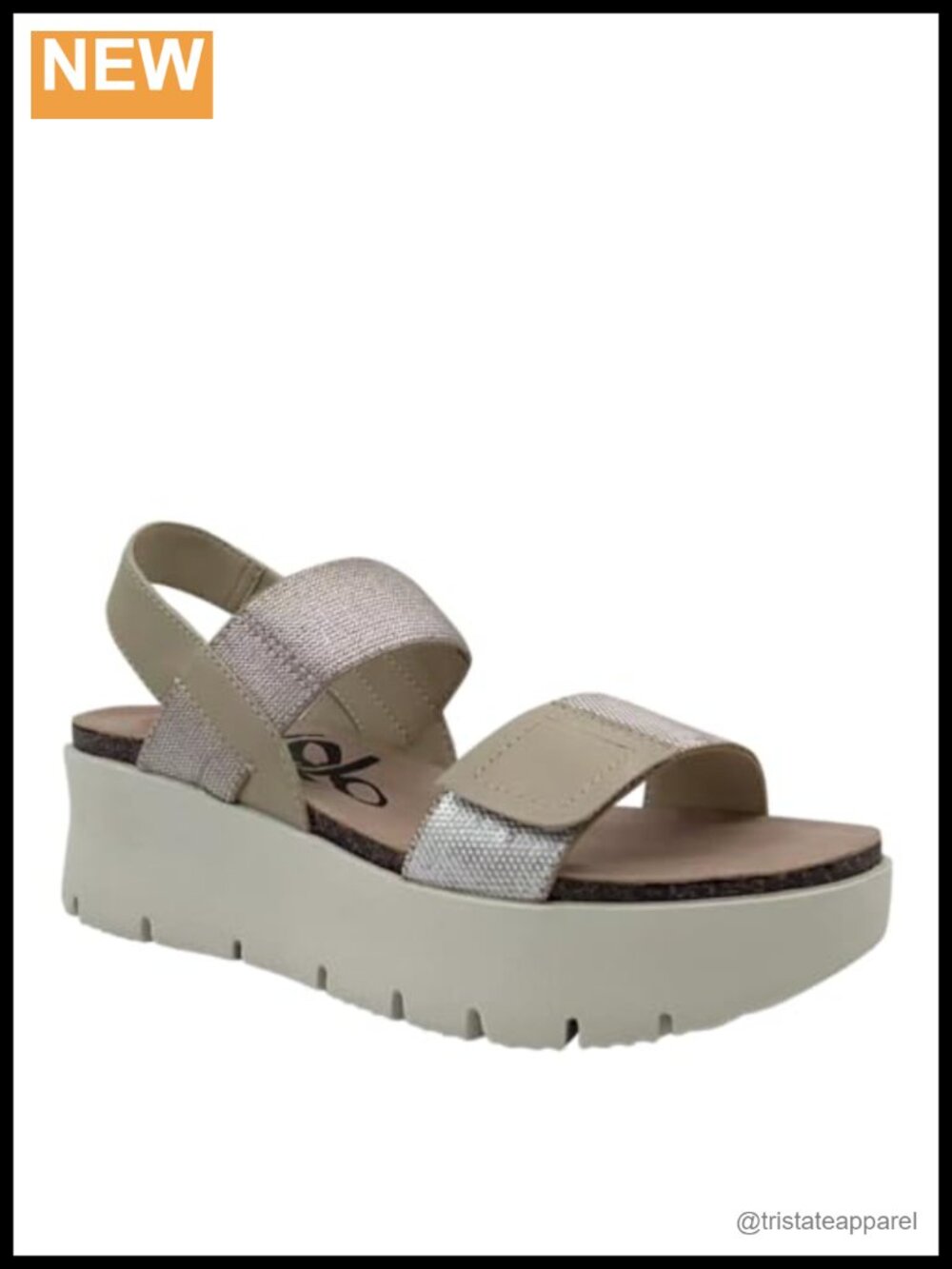 OTBT Nova Leather Platform Wedge Sandals